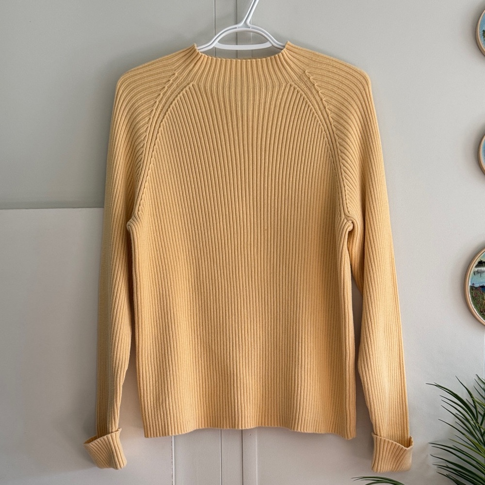 Studio Works Butter Yellow 100% Cotton Ribbed Knit